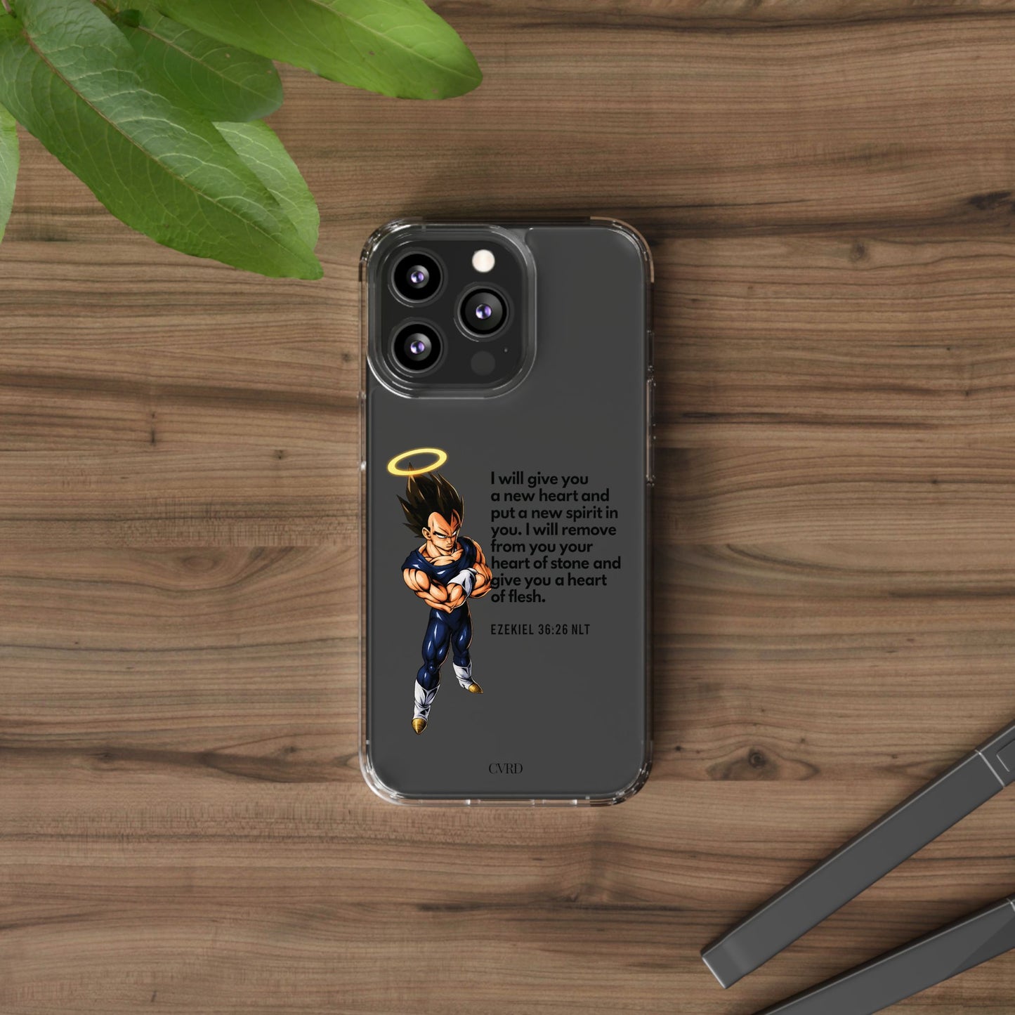 "Reborn" – Transparent Phone Case (Ezekiel 36:26)