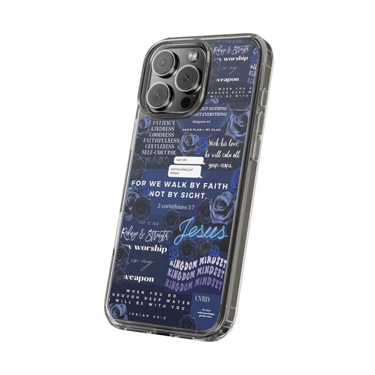 "Ocean Blue " – Transparent Christian Phone Case