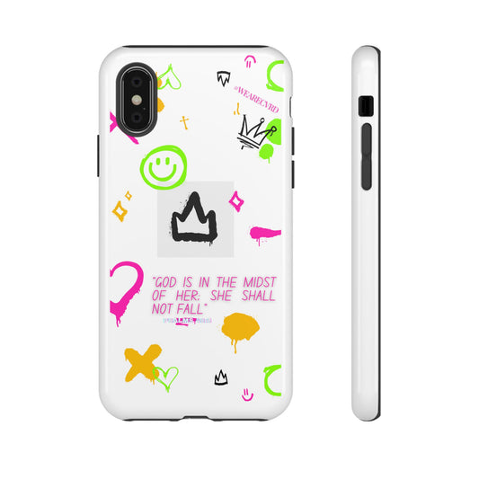 "Girl Power" - White Phone Case (Psalms 46:5)