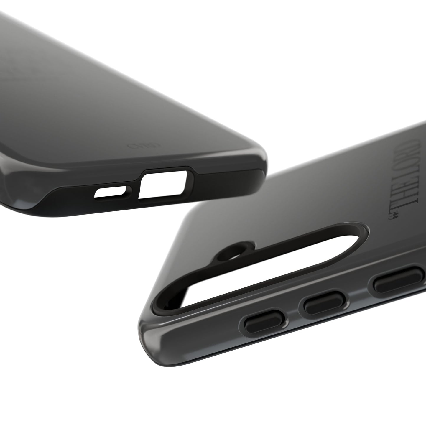"Silent Strength" - Black Phone Case (Exodus 14:14)