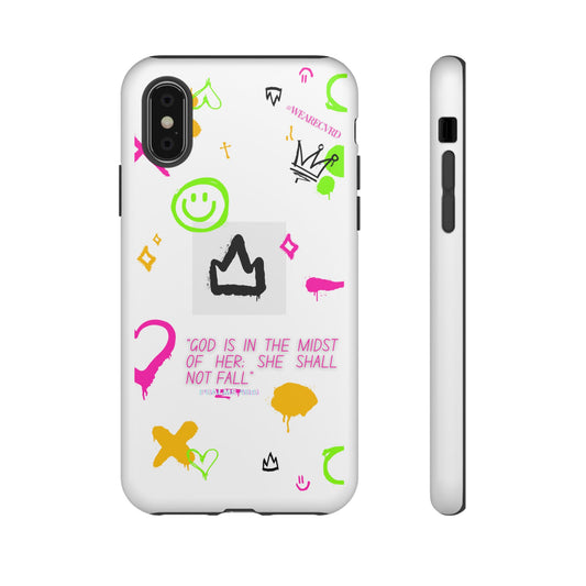 "Girl Power" - White Phone Case (Psalms 46:5)