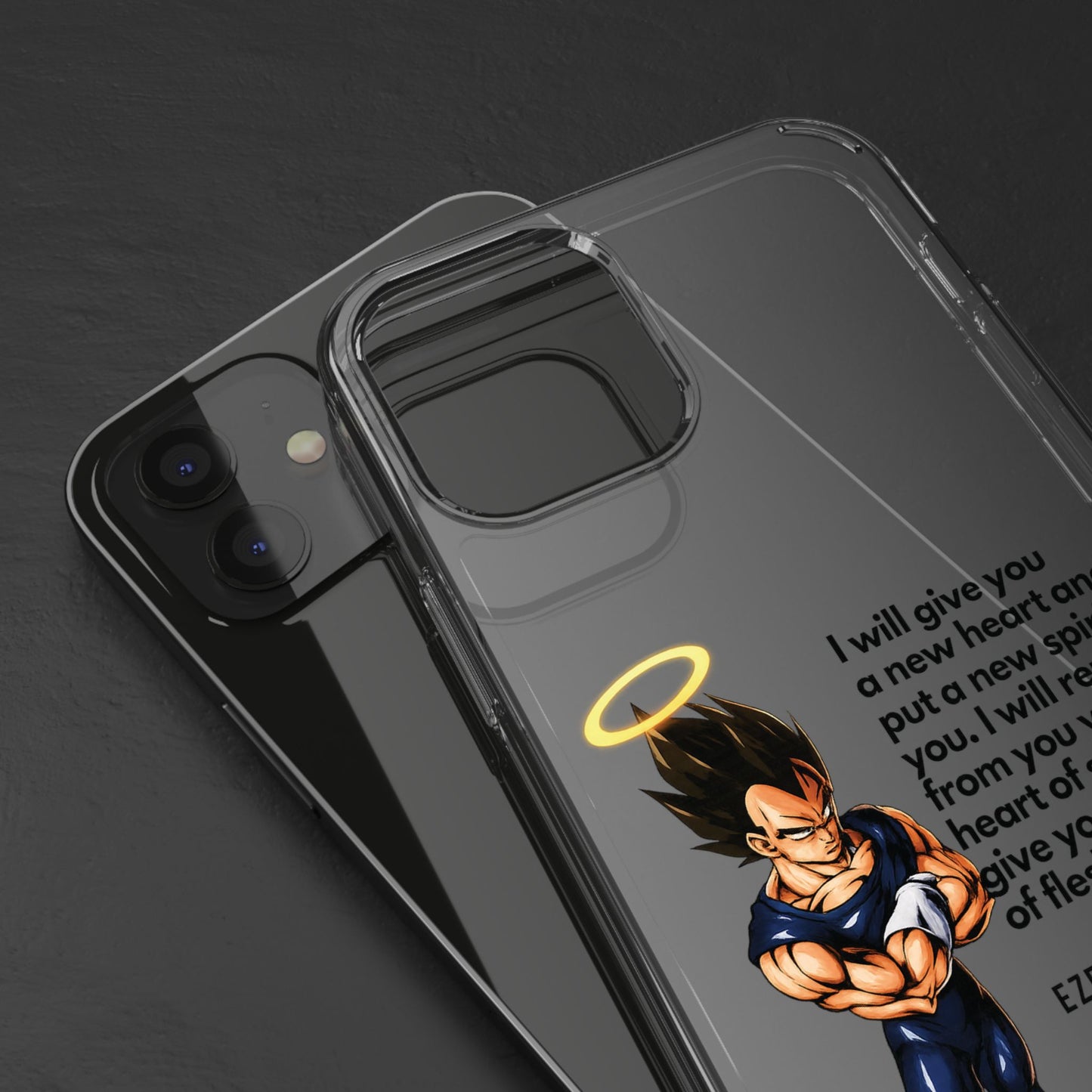 "Reborn" – Transparent Phone Case (Ezekiel 36:26)