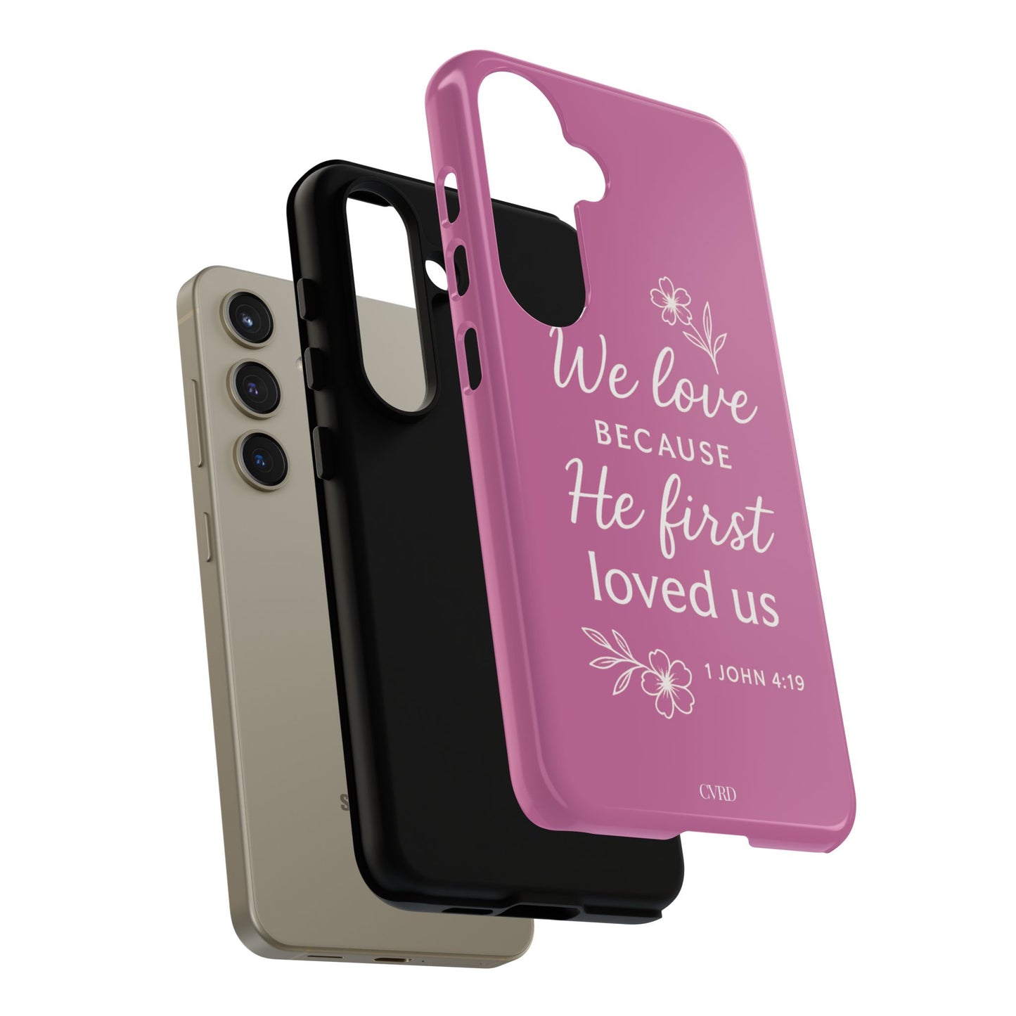 "First Love" - Pink Phone Case (1 John 4:19)