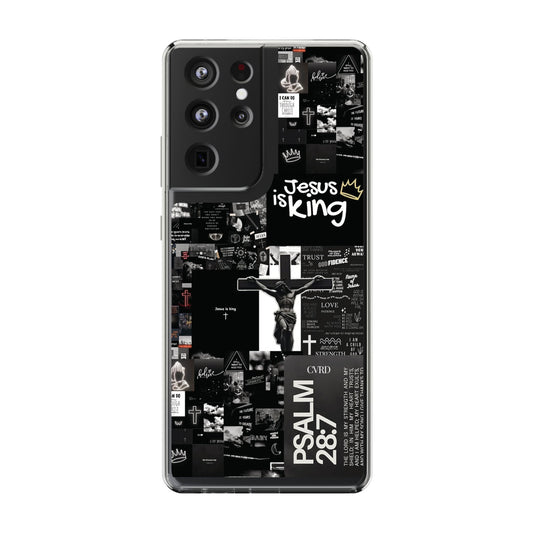 "Light In The Darkness " – Transparent Christian Phone Case