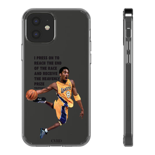 "Angel" – Transparent Phone Case (Philippians 3:14)