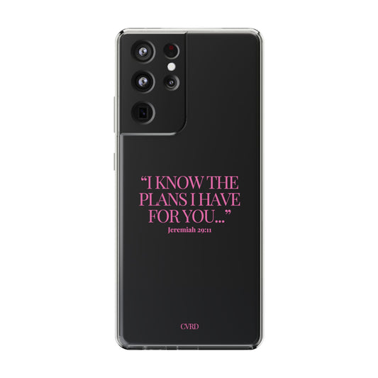 "Trust Gods Plan" – Transparent Phone Case (Jeremiah 29:11)