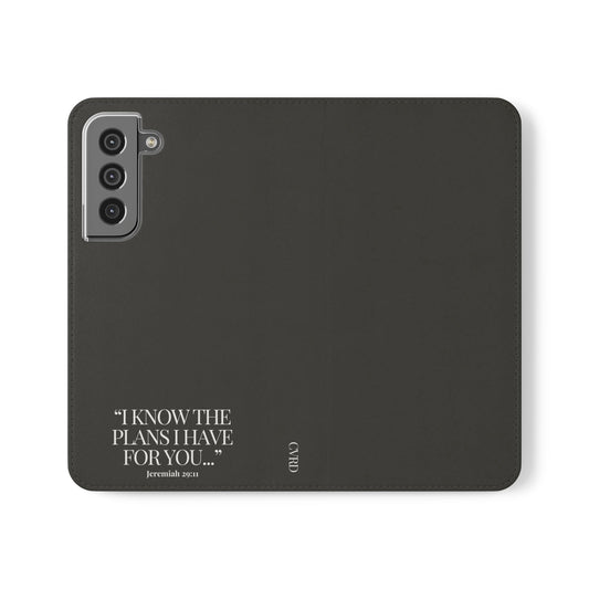 "God's Plan" - Black Phone Case (Jeremiah 29:11)
