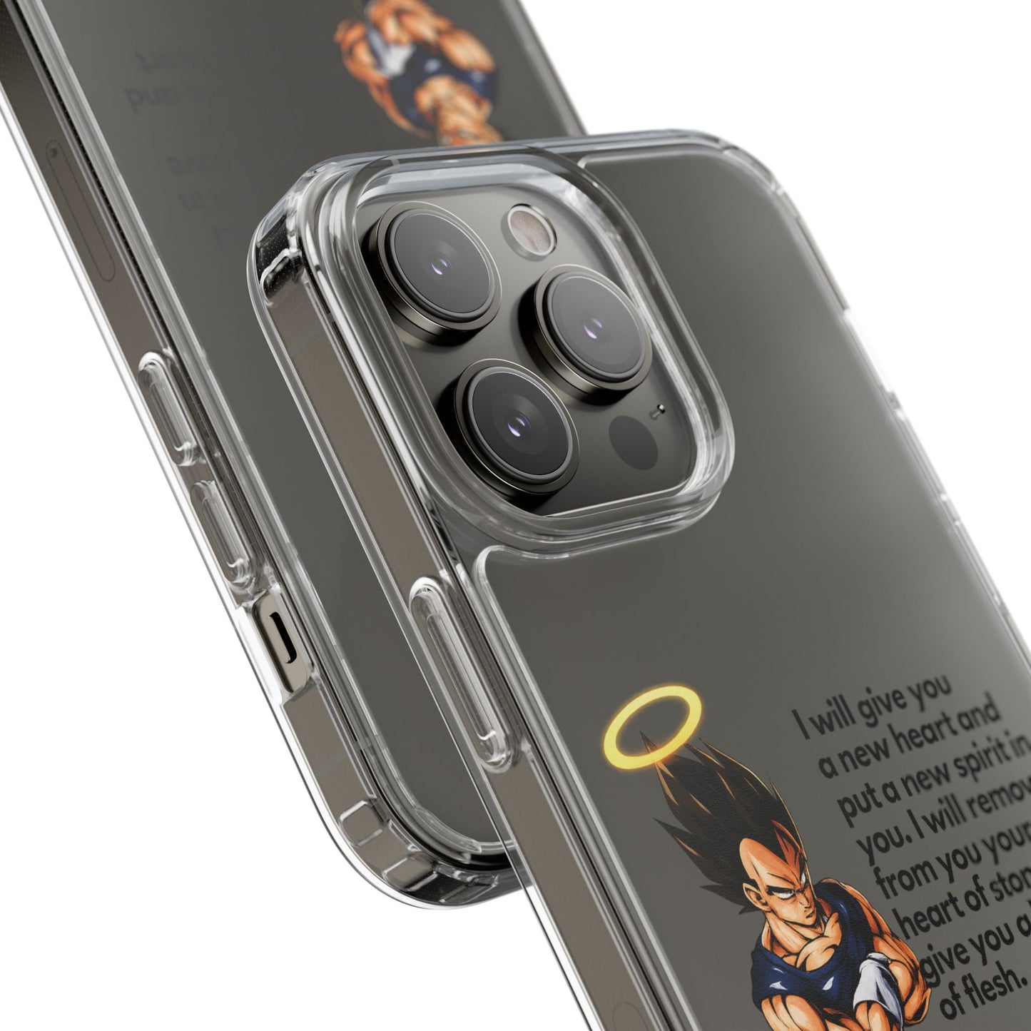 "Reborn" – Transparent Phone Case (Ezekiel 36:26)