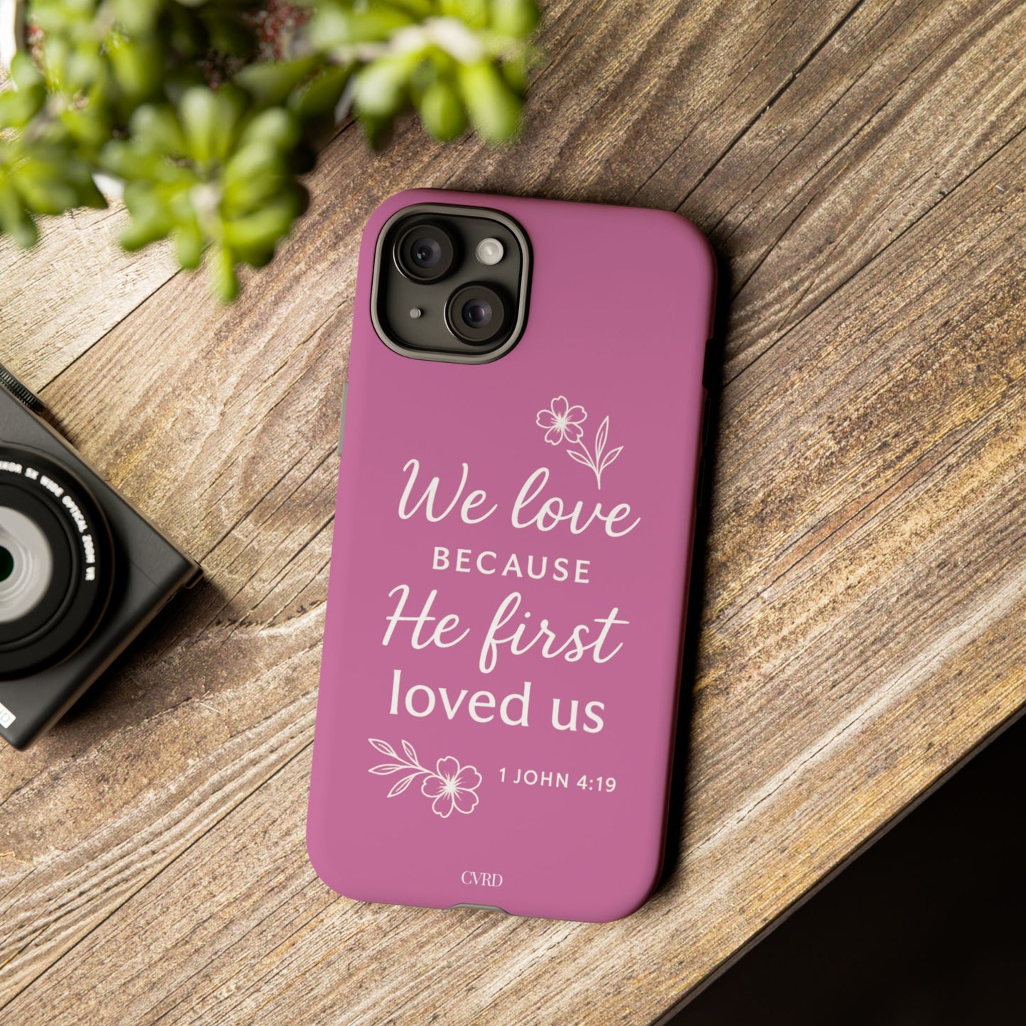 "First Love" - Pink Phone Case (1 John 4:19)
