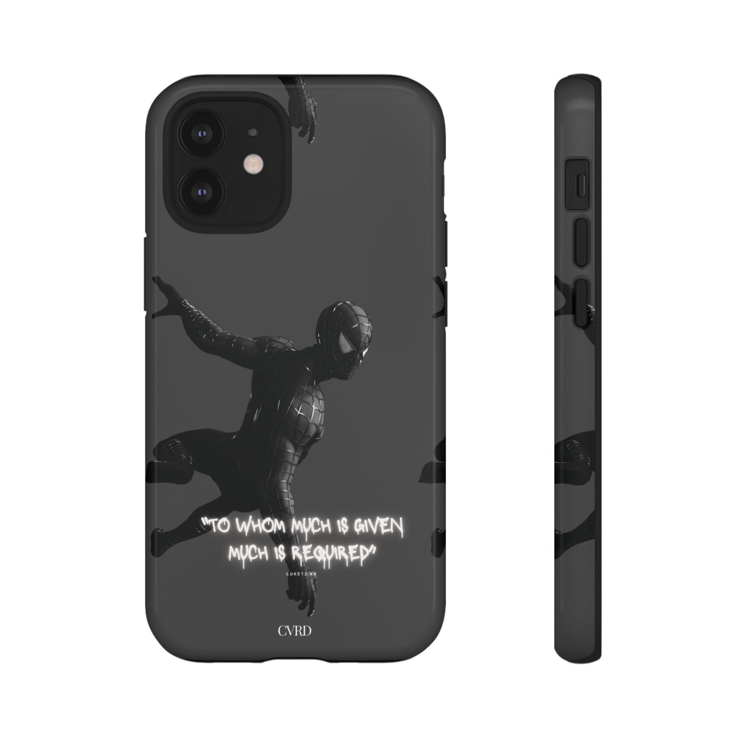 "Responsibility" - Black Phone Case (Luke 12:48)