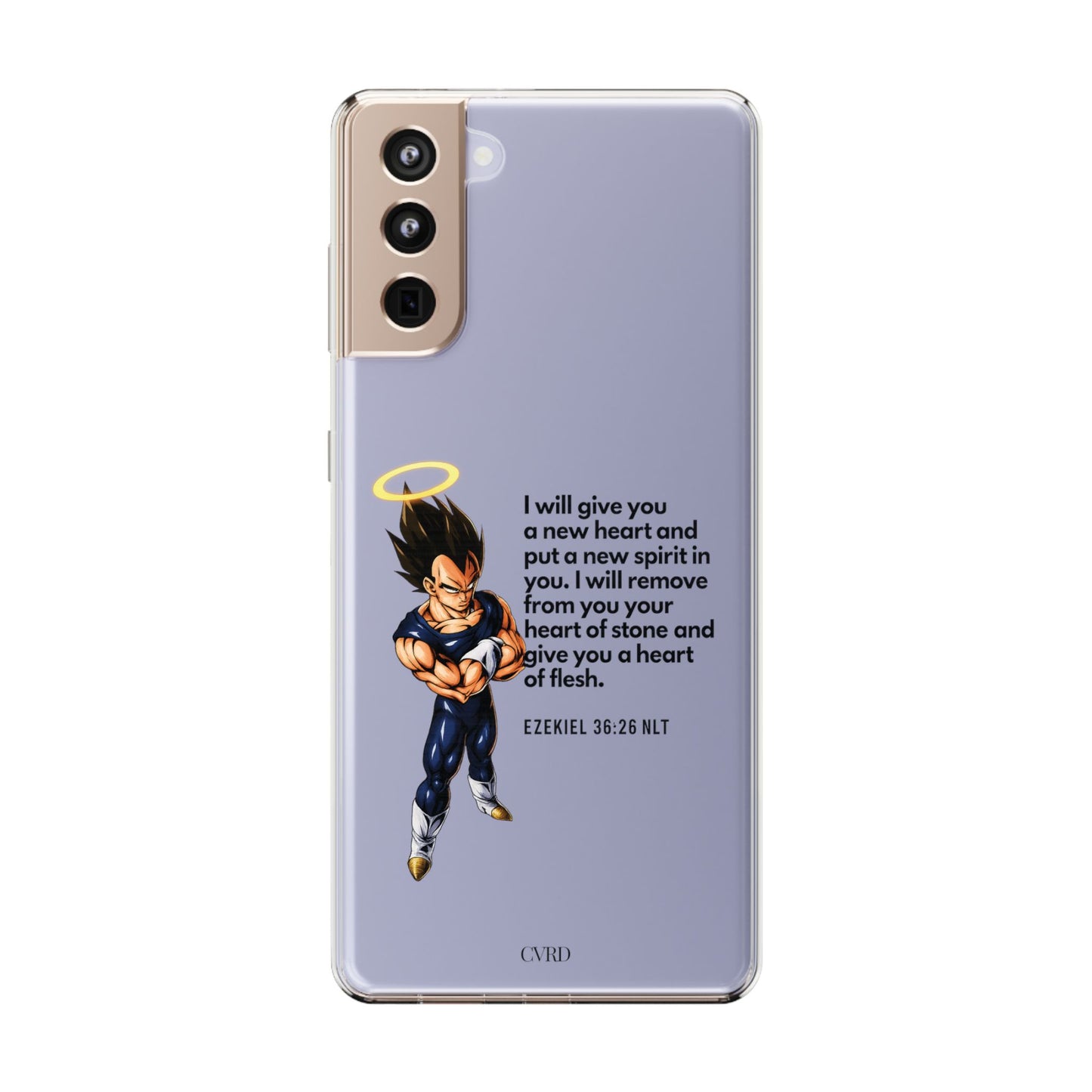 "Reborn" – Transparent Phone Case (Ezekiel 36:26)