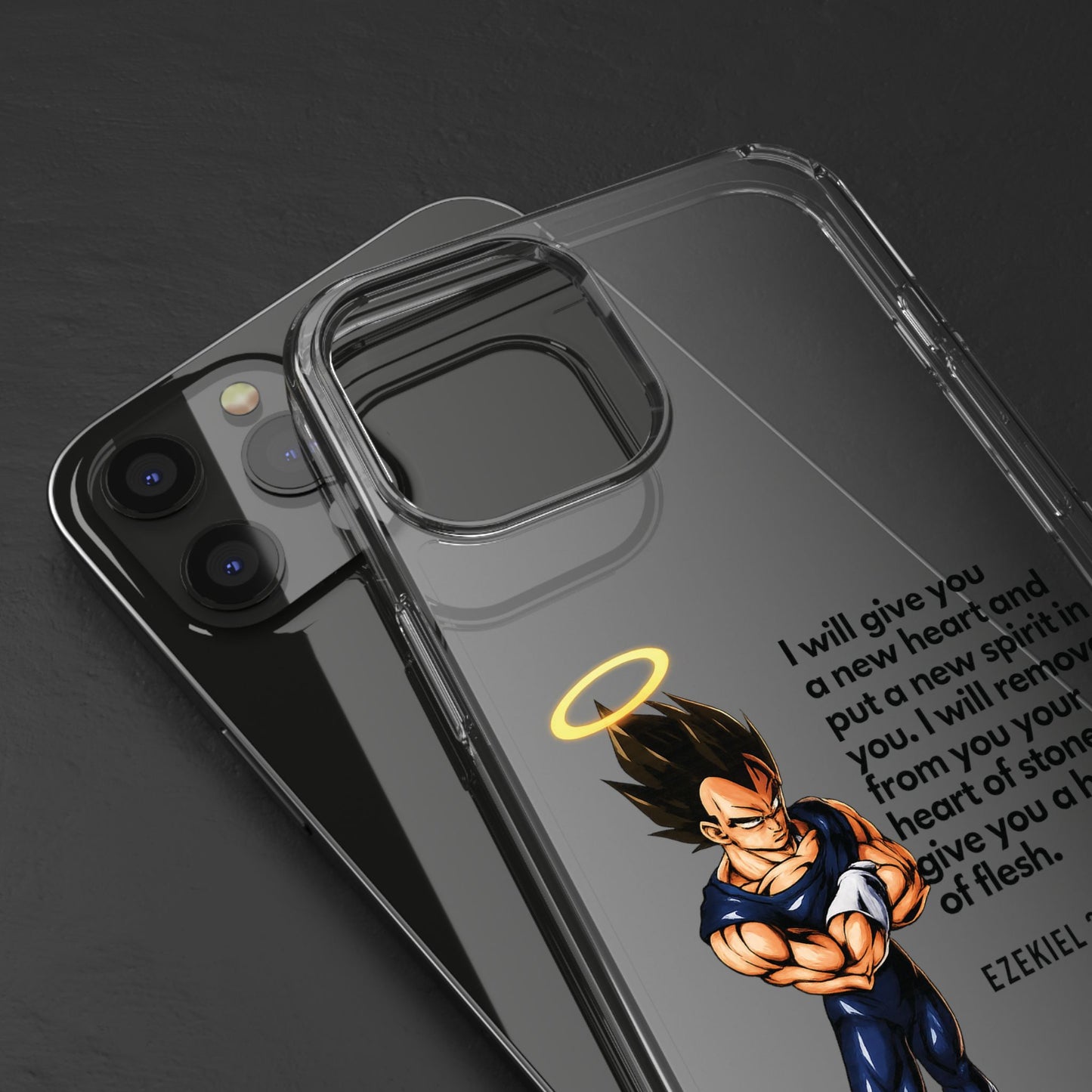 "Reborn" – Transparent Phone Case (Ezekiel 36:26)