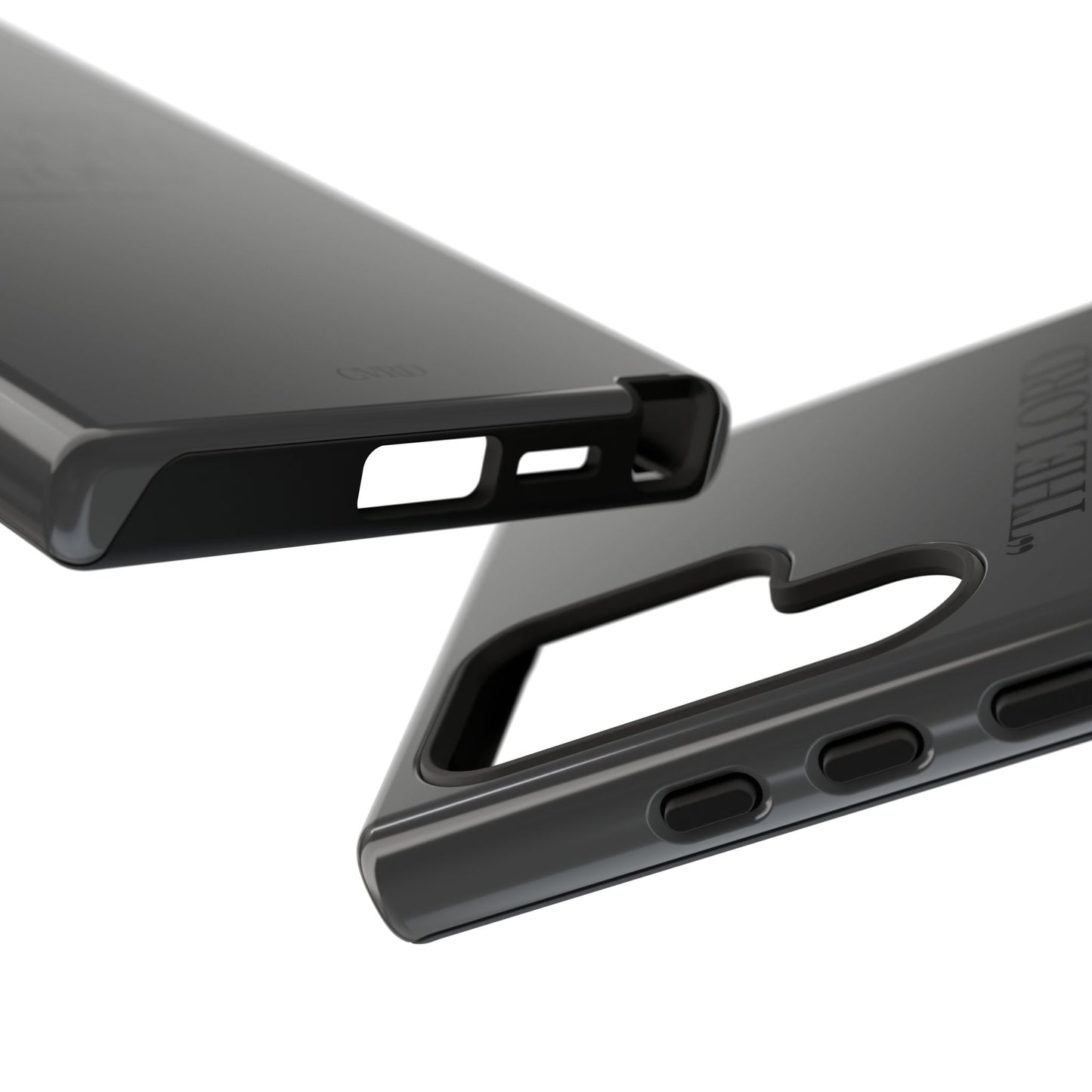 "Silent Strength" - Black Phone Case (Exodus 14:14)