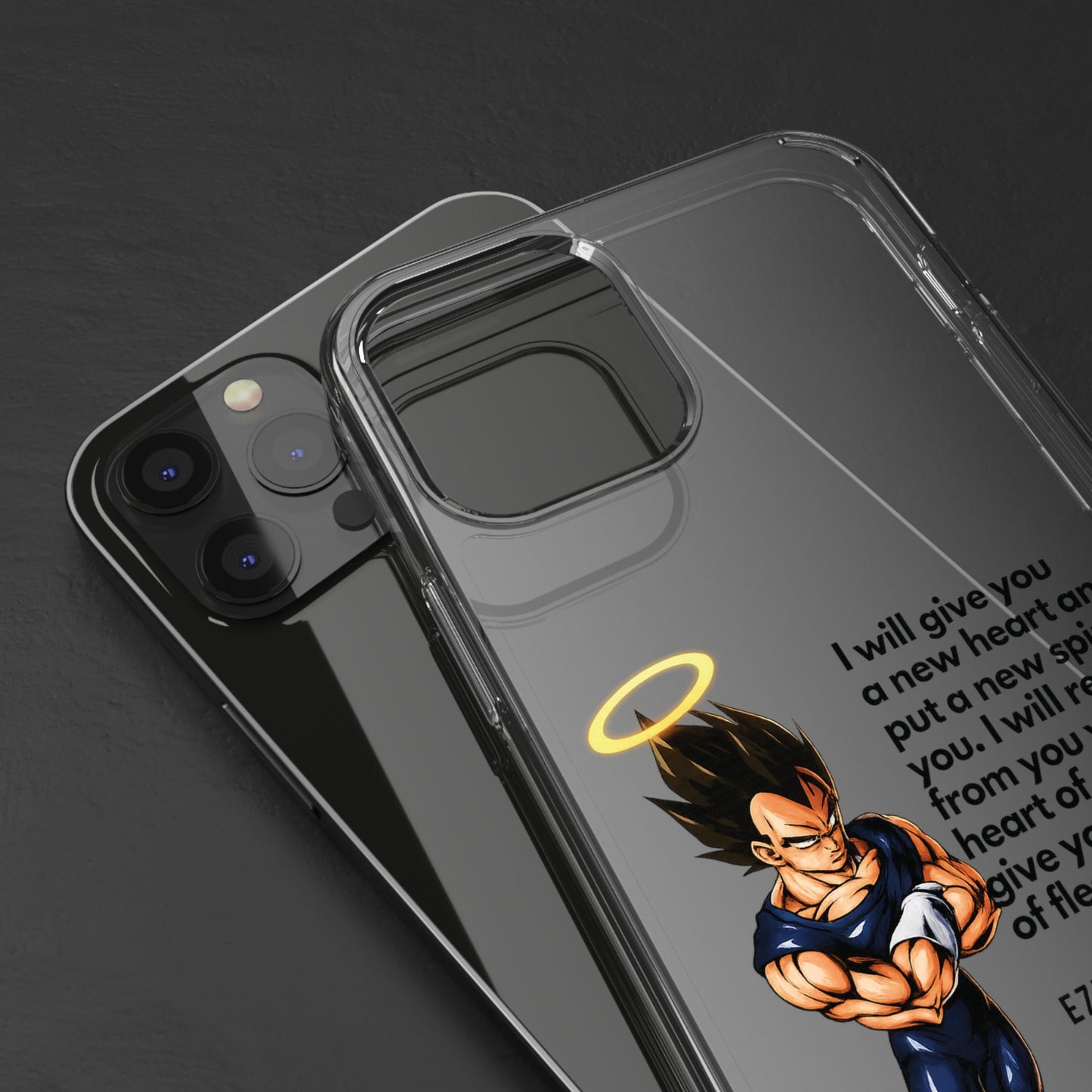 "Reborn" – Transparent Phone Case (Ezekiel 36:26)