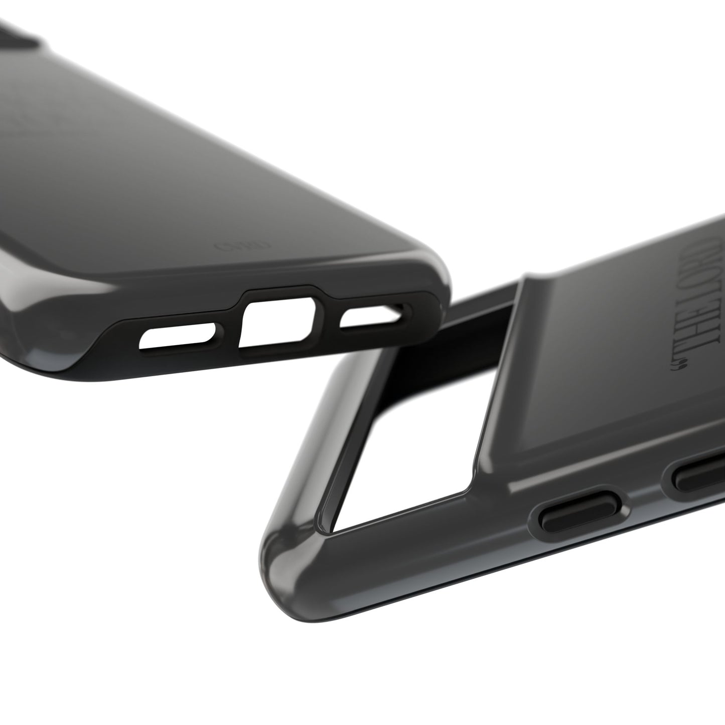 "Silent Strength" - Black Phone Case (Exodus 14:14)