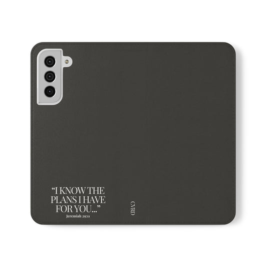 "God's Plan" - Black Phone Case (Jeremiah 29:11)
