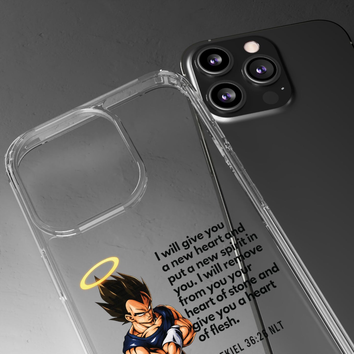 "Reborn" – Transparent Phone Case (Ezekiel 36:26)