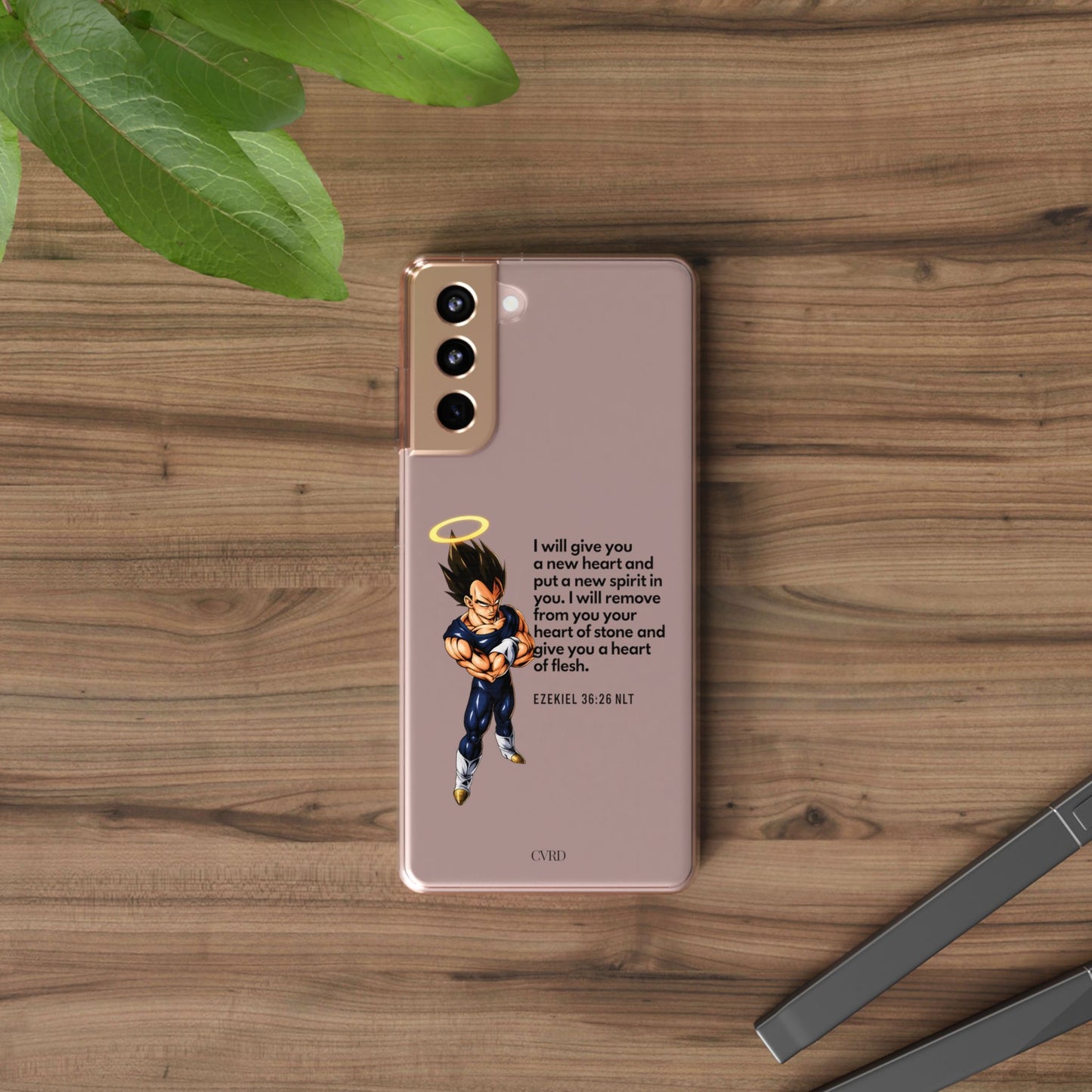 "Reborn" – Transparent Phone Case (Ezekiel 36:26)