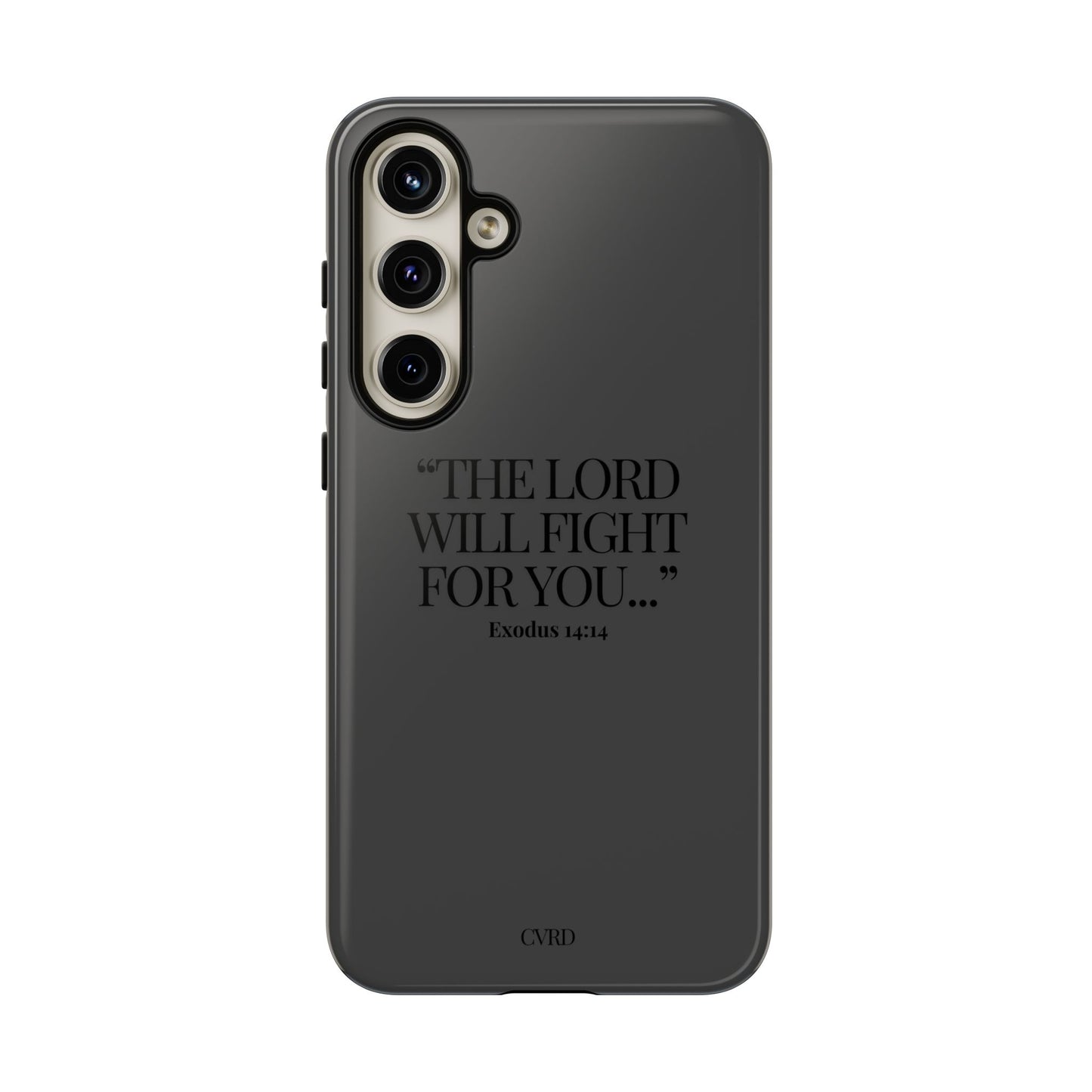 "Silent Strength" - Black Phone Case (Exodus 14:14)