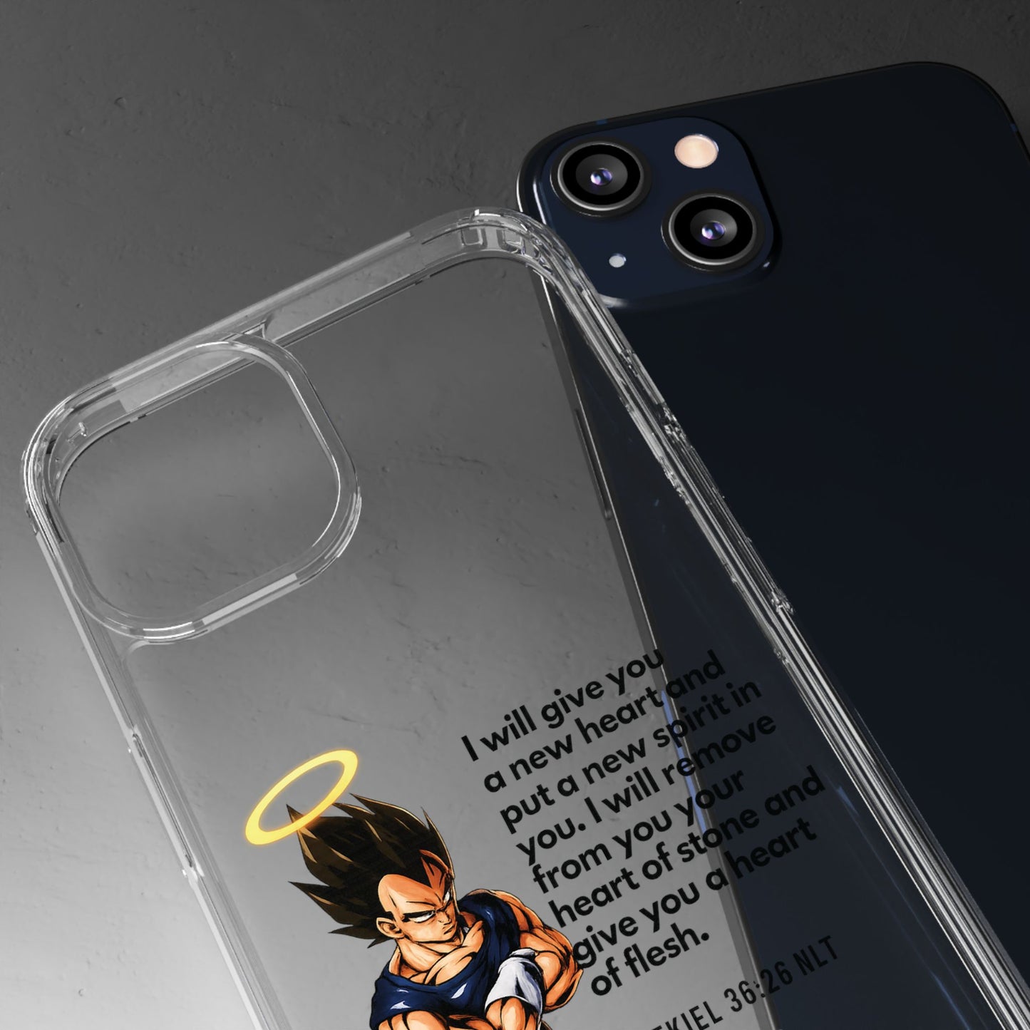 "Reborn" – Transparent Phone Case (Ezekiel 36:26)