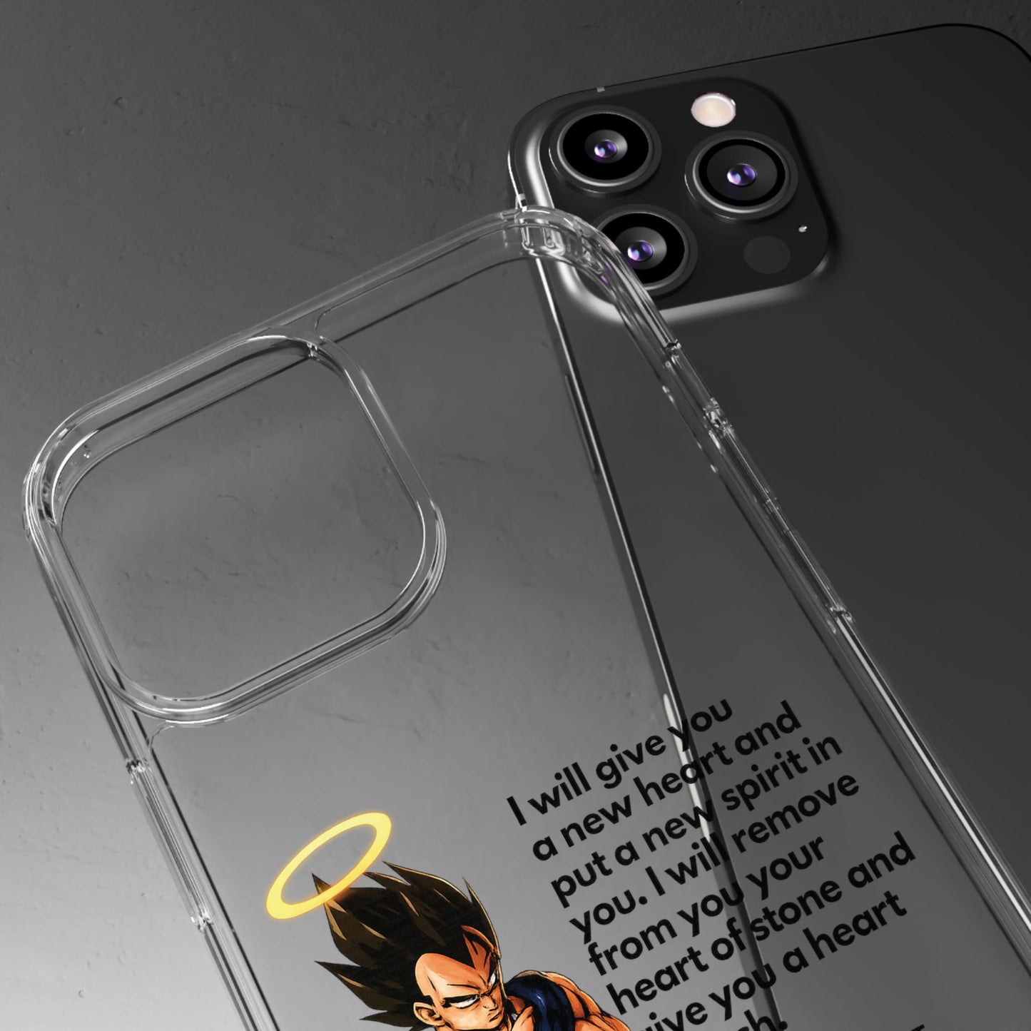 "Reborn" – Transparent Phone Case (Ezekiel 36:26)