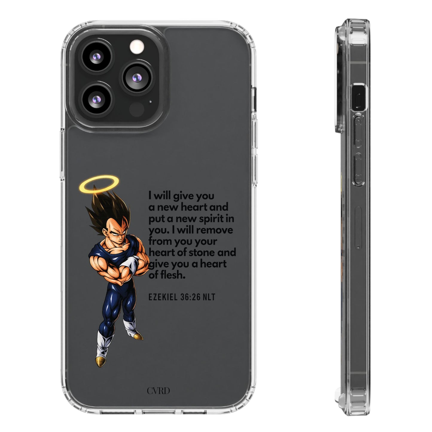 "Reborn" – Transparent Phone Case (Ezekiel 36:26)