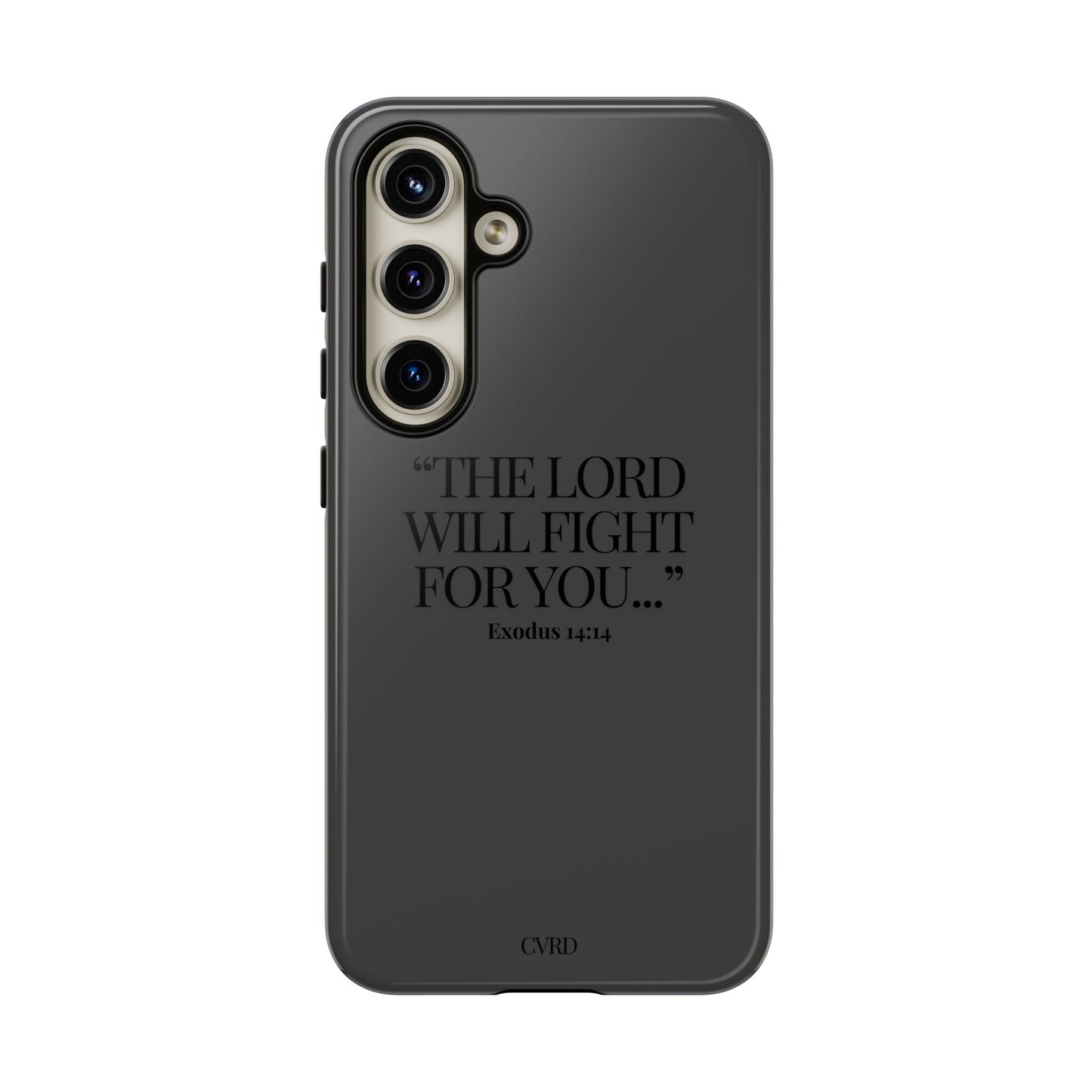 "Silent Strength" - Black Phone Case (Exodus 14:14)