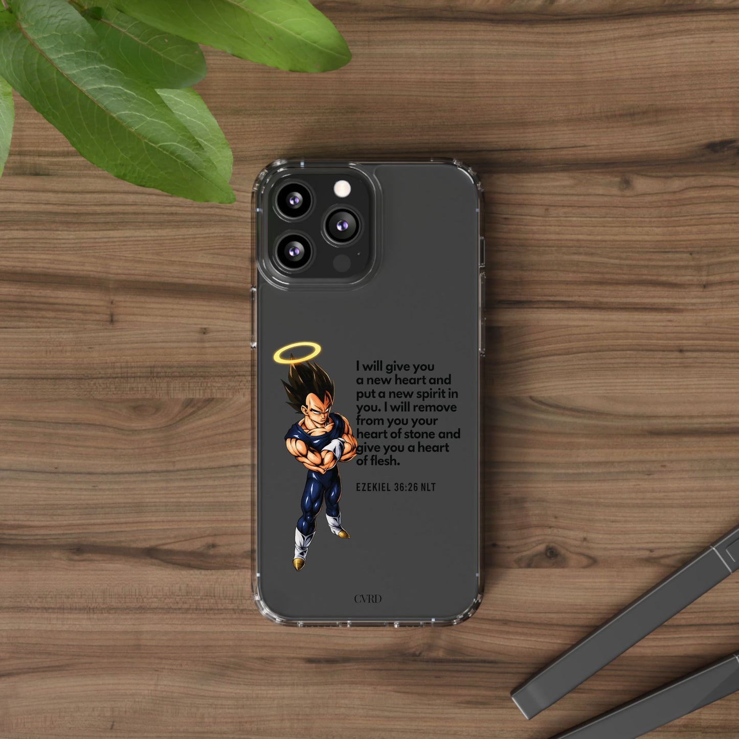 "Reborn" – Transparent Phone Case (Ezekiel 36:26)