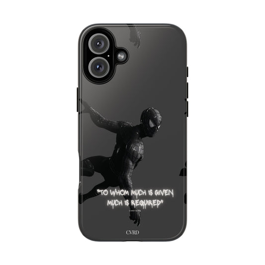 "Responsibility" - Black Phone Case (Luke 12:48)