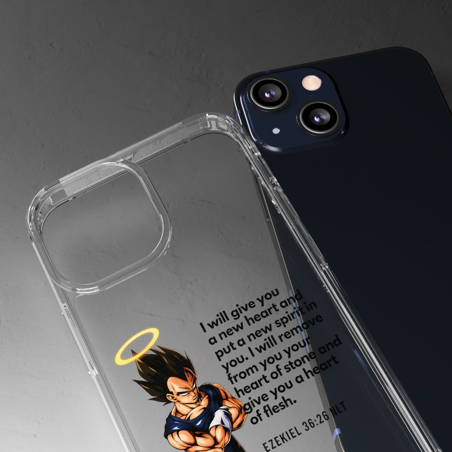 "Reborn" – Transparent Phone Case (Ezekiel 36:26)