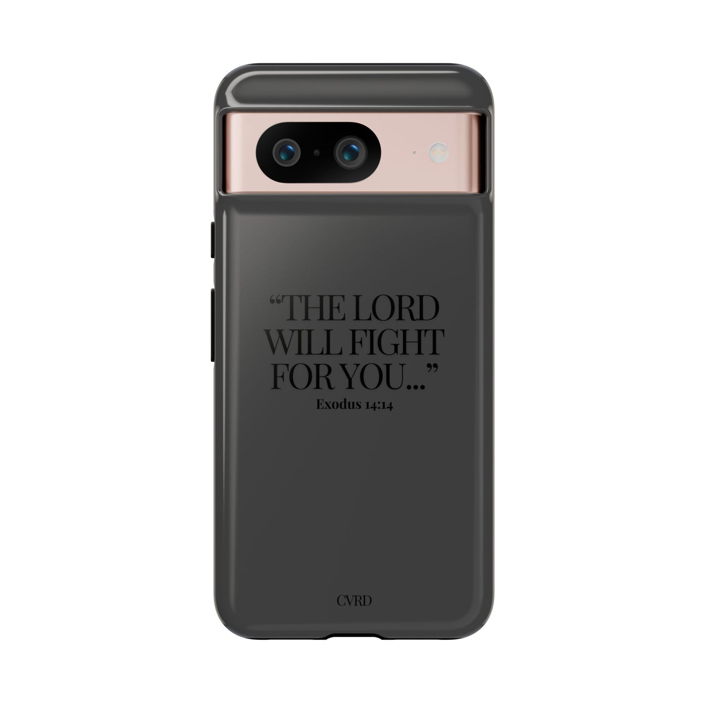 "Silent Strength" - Black Phone Case (Exodus 14:14)