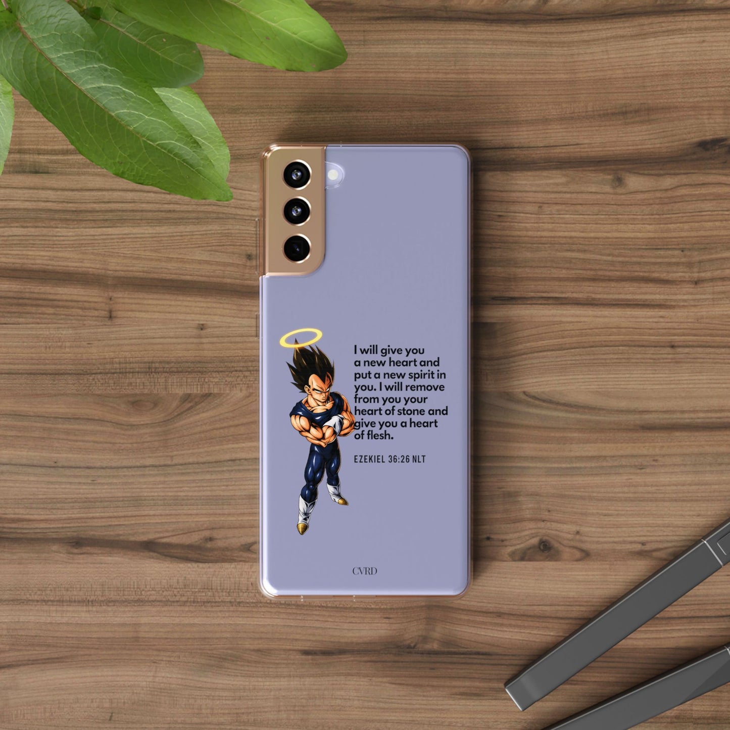 "Reborn" – Transparent Phone Case (Ezekiel 36:26)