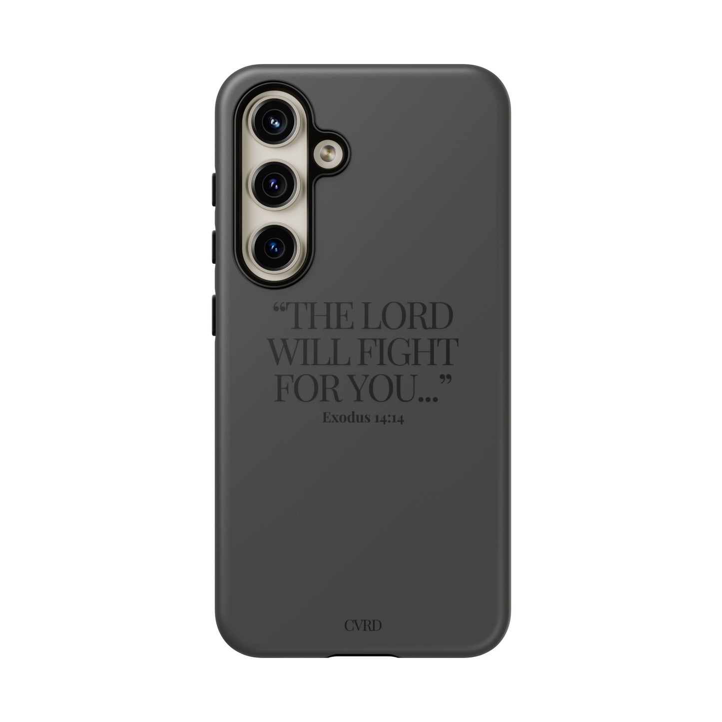 "Silent Strength" - Black Phone Case (Exodus 14:14)