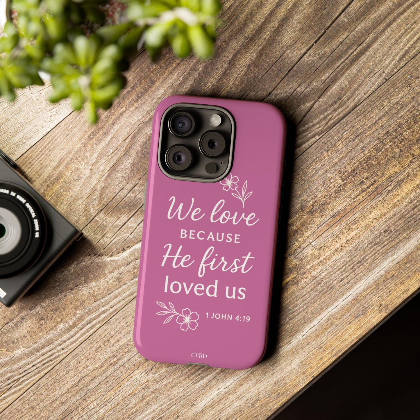 "First Love" - Pink Phone Case (1 John 4:19)