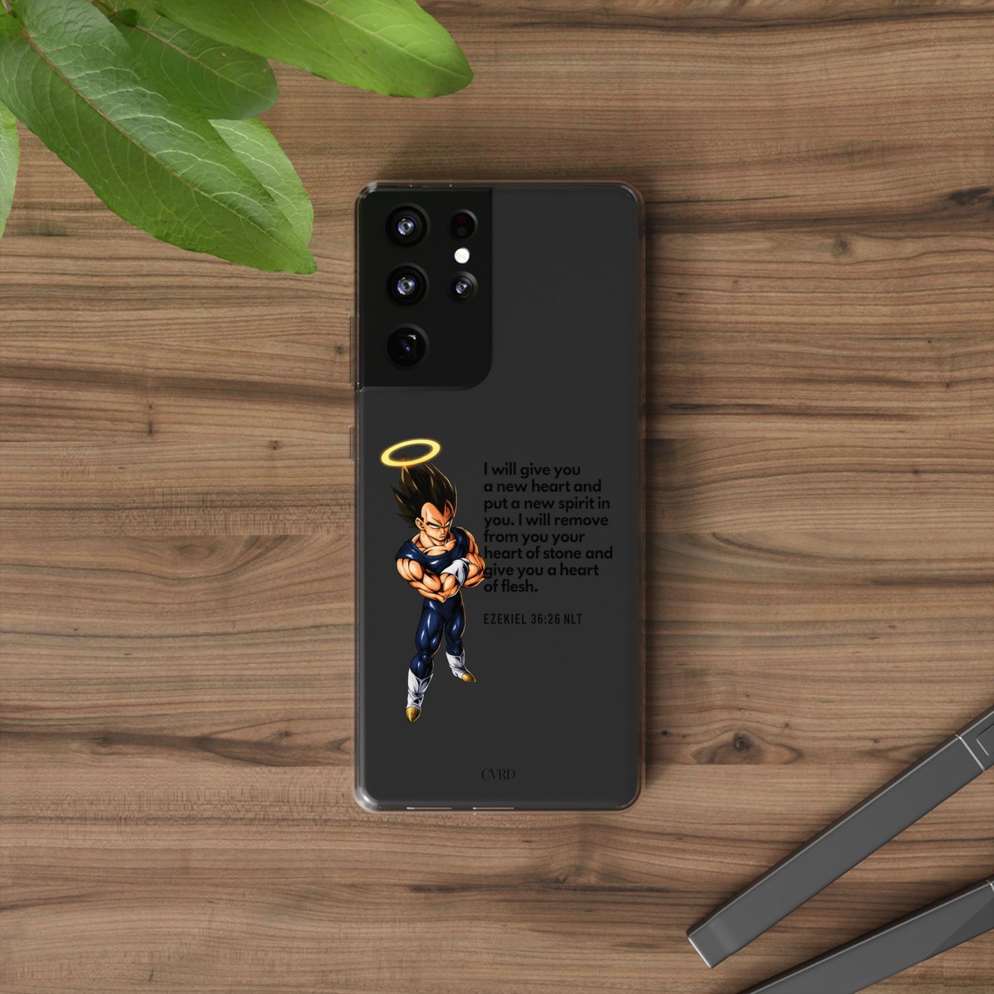 "Reborn" – Transparent Phone Case (Ezekiel 36:26)