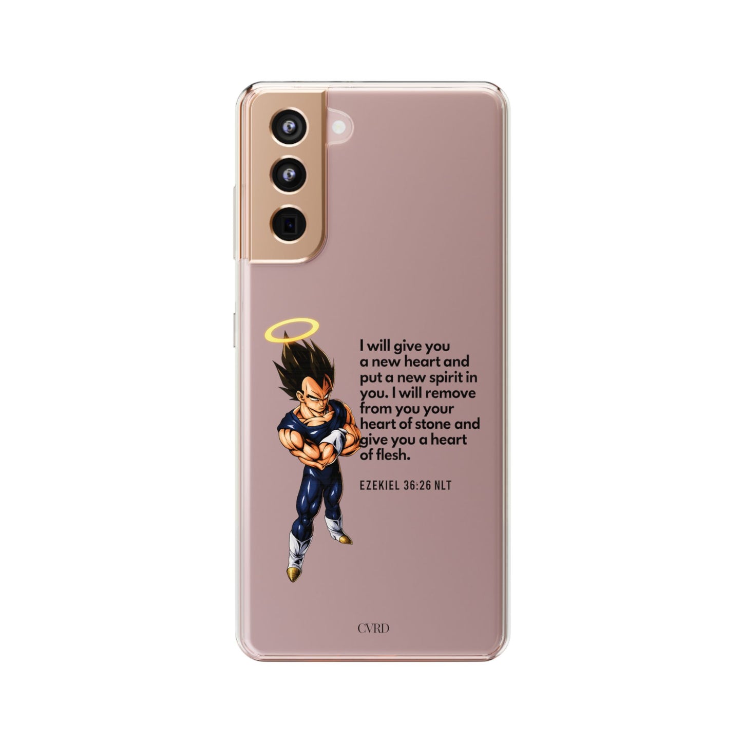 "Reborn" – Transparent Phone Case (Ezekiel 36:26)