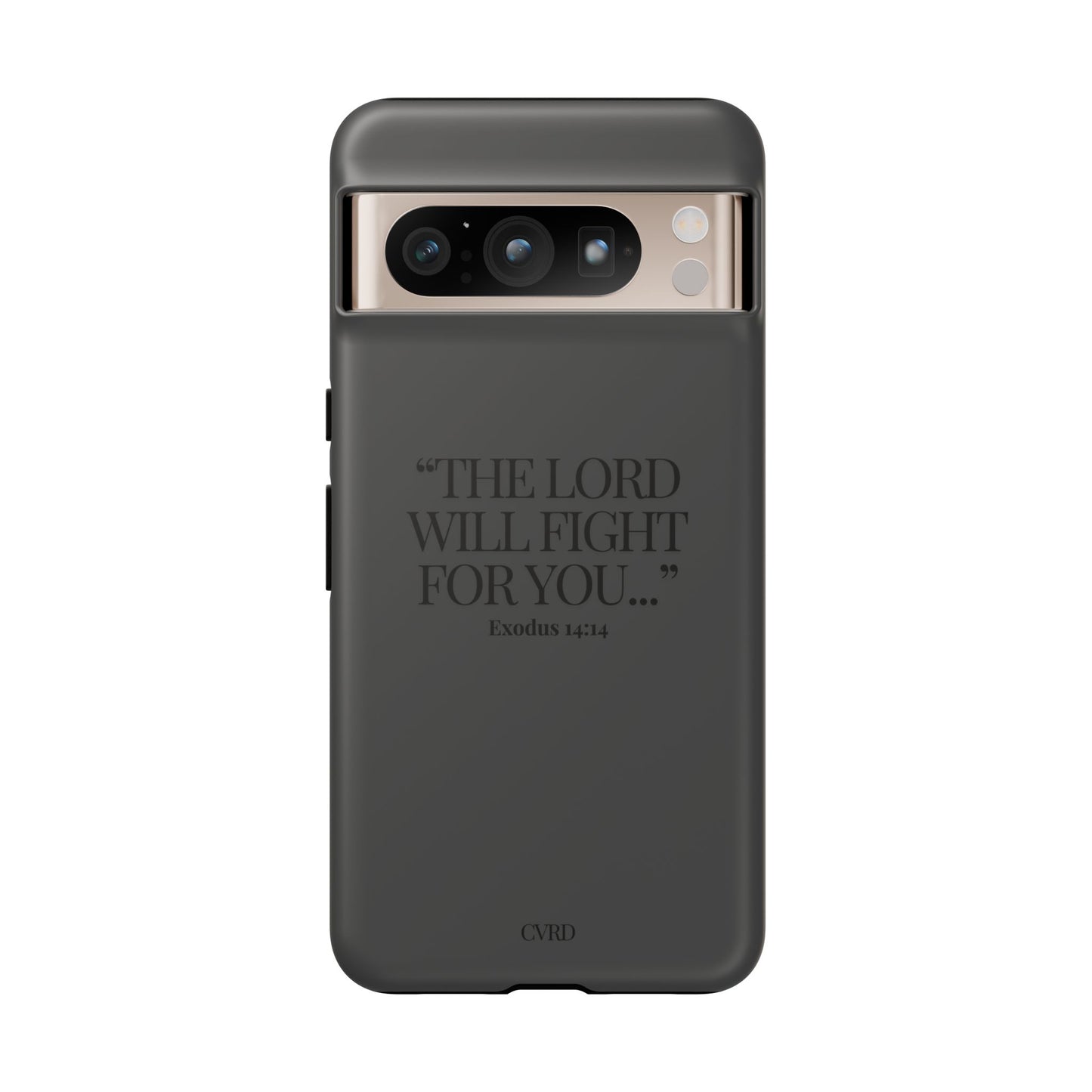 "Silent Strength" - Black Phone Case (Exodus 14:14)