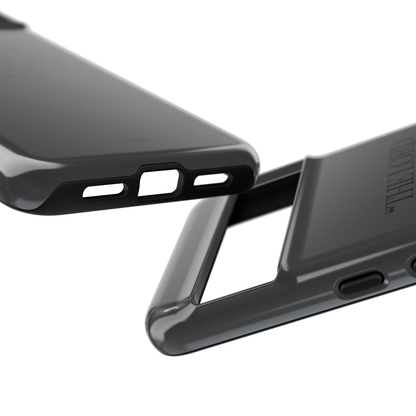 "Silent Strength" - Black Phone Case (Exodus 14:14)
