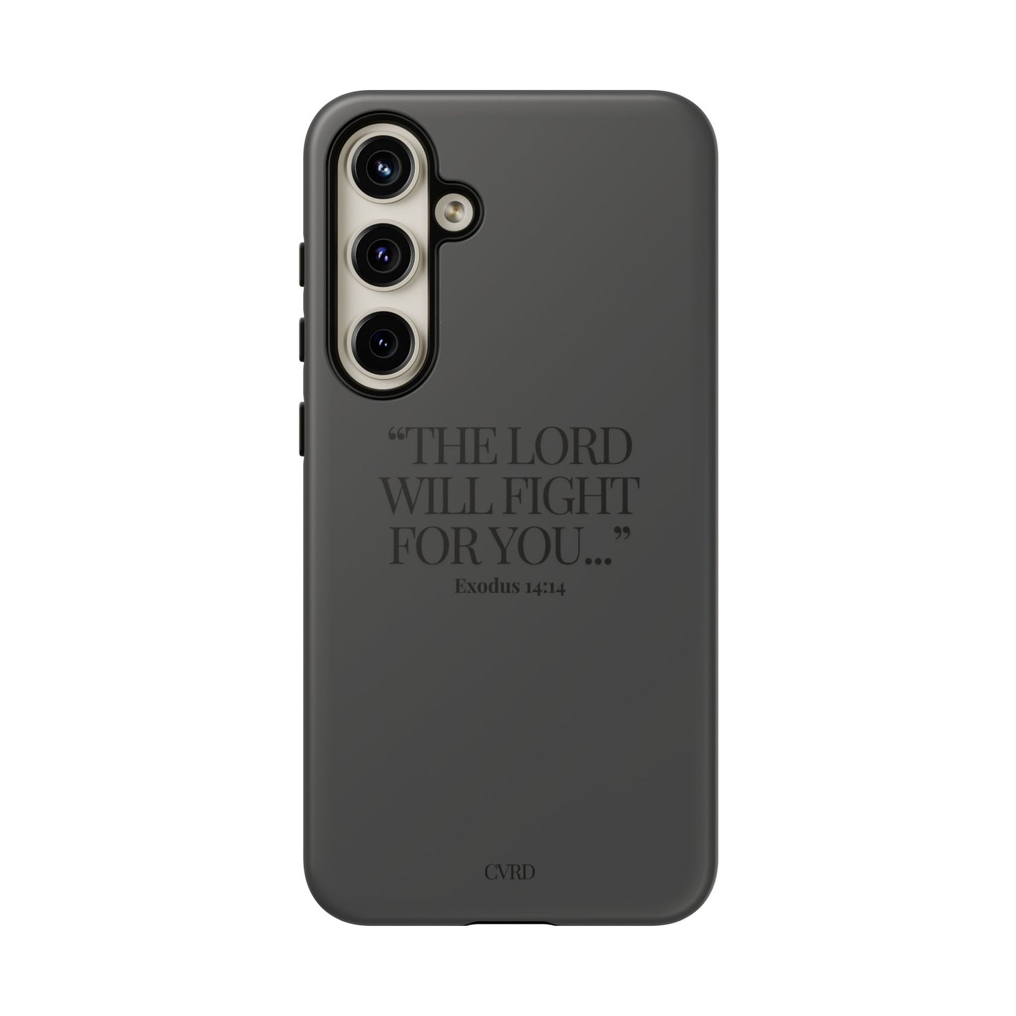"Silent Strength" - Black Phone Case (Exodus 14:14)